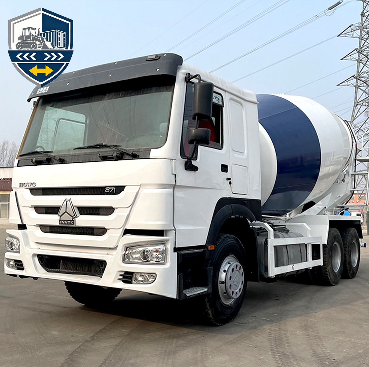 Exportation de camion malaxeur à béton Sinotruk Howo 371 6x4