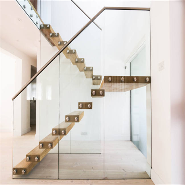Modern customized floating staircase, unique indoor staircase, factory price ladder