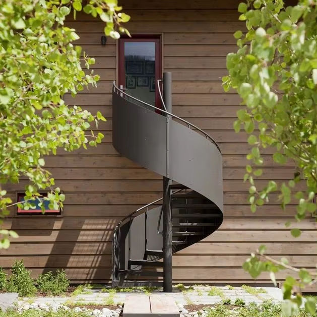 Organic spiral staircase Elegant and exquisite spiral staircase Full of vitality Modern spiral staircase