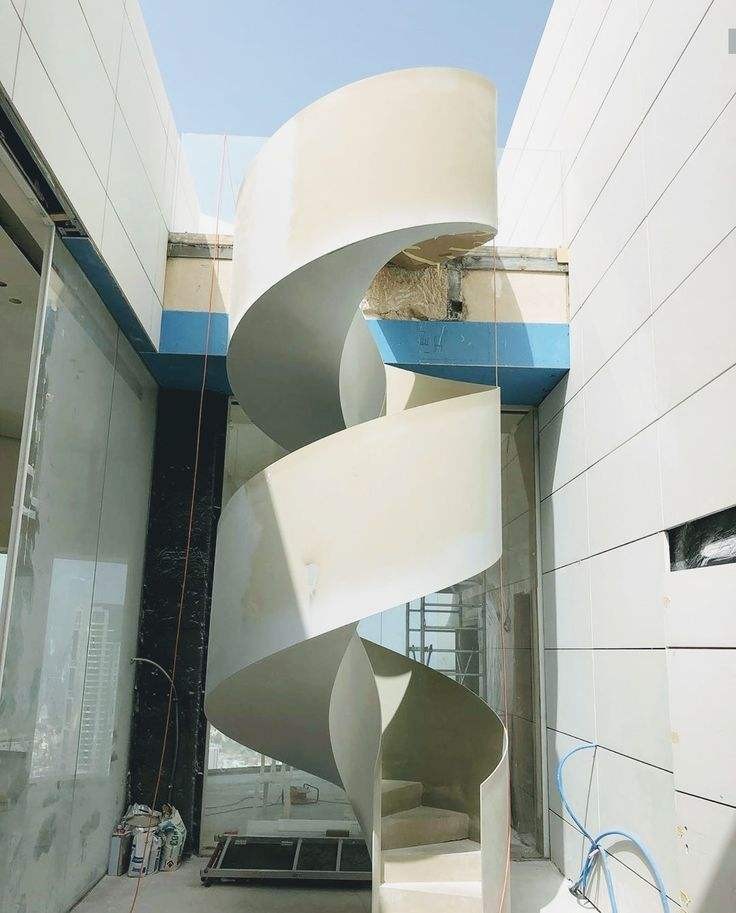 Organic spiral staircase Elegant and exquisite spiral staircase Full of vitality Modern spiral staircase