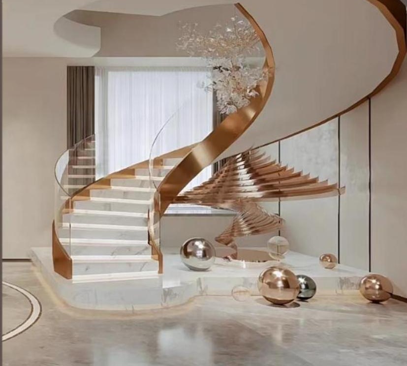 Grand Curved Staircase