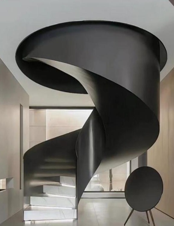 Black Ribbon Helical Staircase (Model 2211)