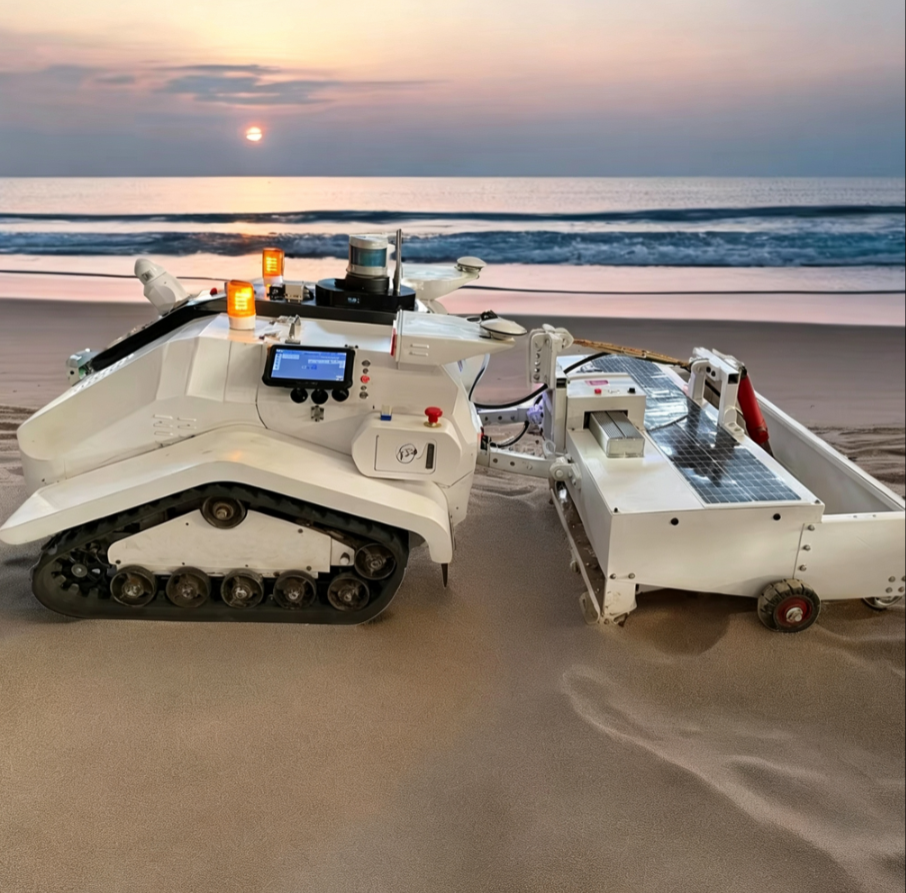 Tracked Beach Cleaning Robot
