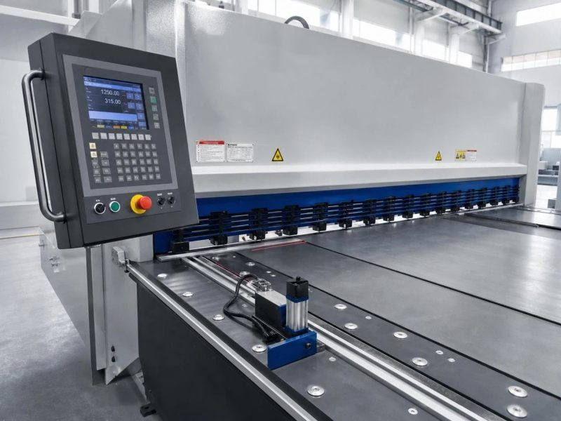 دليل اختيار ماكينة القص الهيدروليكية CNC: الشوط، المقياس الخلفي، ونظام التحكم