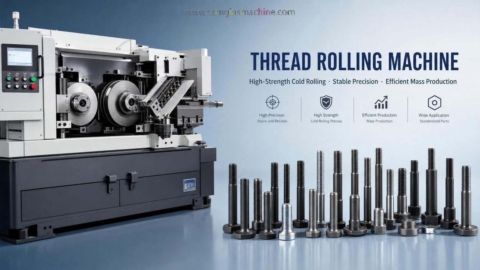 Cómo seleccionar una máquina laminadora de roscas para la producción de pernos y elementos de fijación