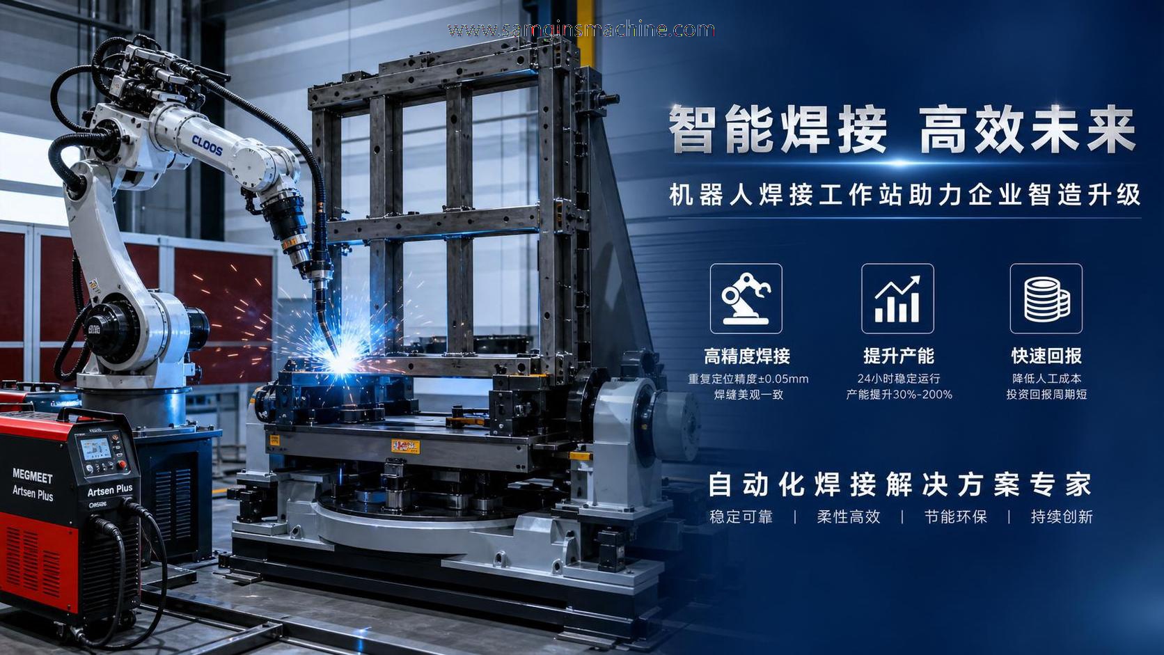 ROI de los robots de soldadura automáticos: ahorro en mano de obra, capacidad de producción y período de recuperación ROI de los robots de soldadura automáticos: ahorro en mano de obra, capacidad de producción y período de recuperación