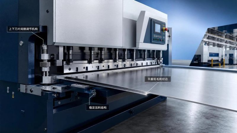 Por qué la holgura entre cuchillas es importante en una cizalla guillotina hidráulica CNC para acero inoxidable