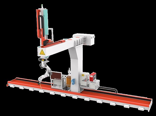 Robot de soldadura tipo voladizo de 9 ejes Robot de soldadura tipo voladizo de 9 ejes