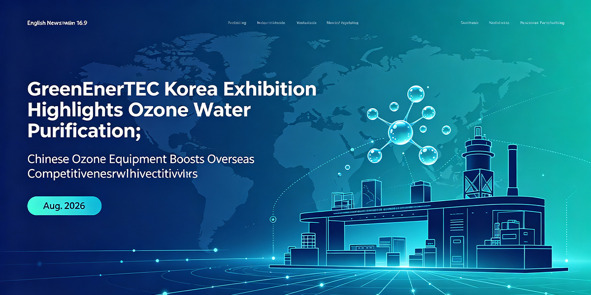 GreenEnerTEC Korea Exhibition Highlights Ozone Water Purification; Chinese Ozone Equipment Boosts Overseas Competitiveness