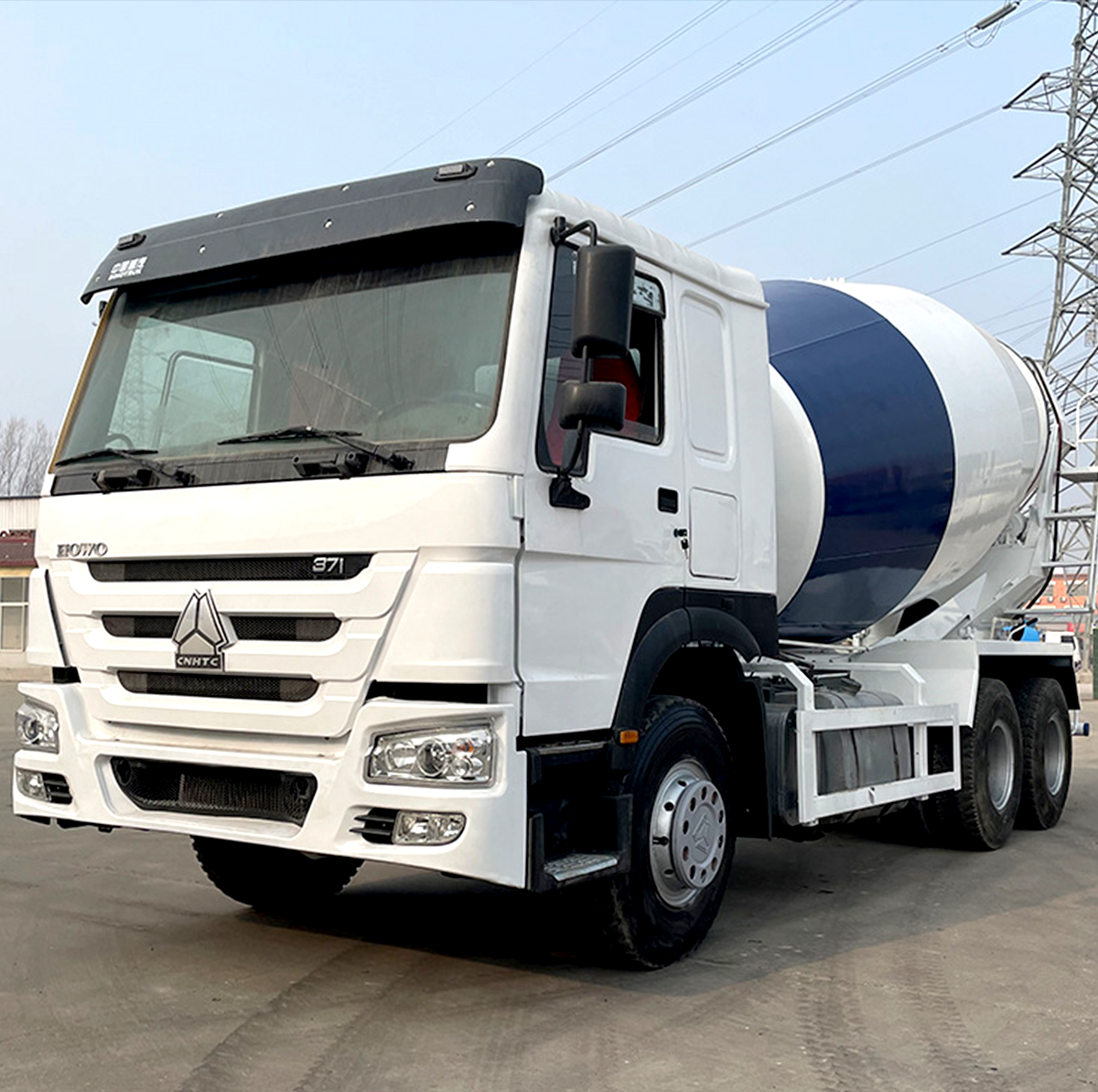 تصدير شاحنة خلط الخرسانة Sinotruk Howo 371 6x4