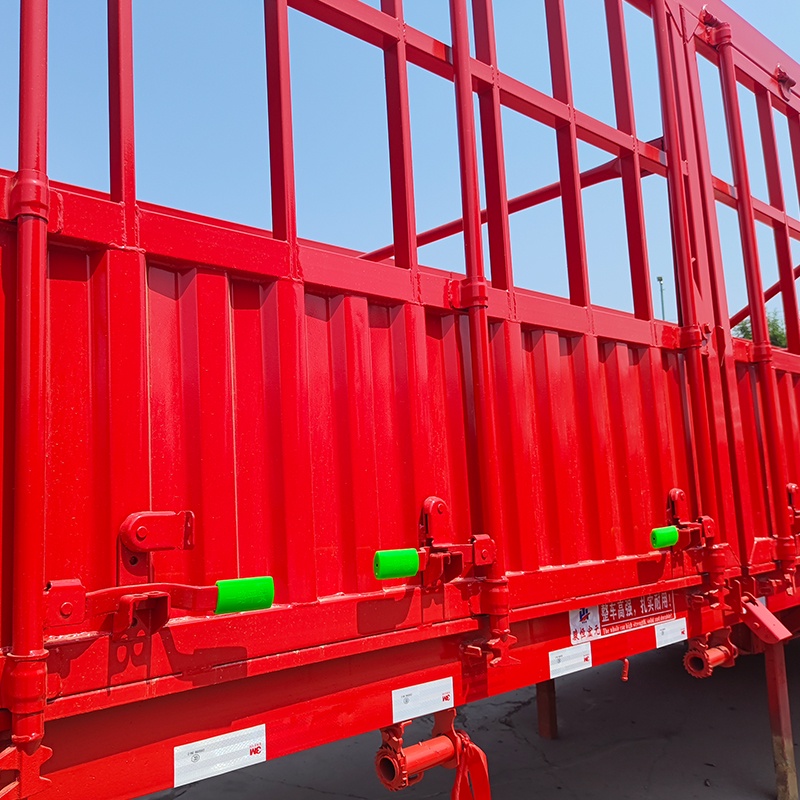 Semi-remorque à ridelles de 60 tonnes pour le transport de marchandises