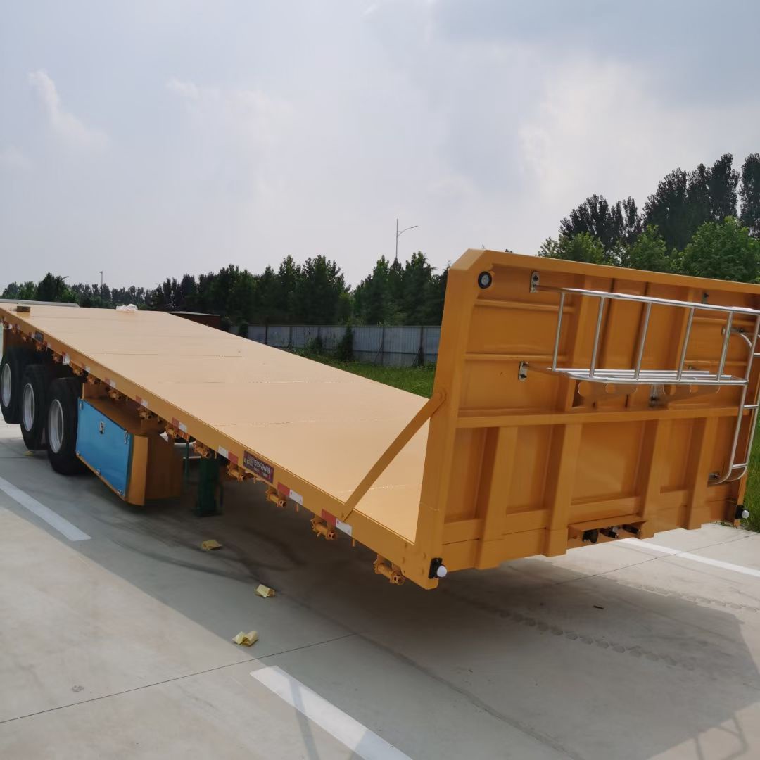 Semi-remorque surbaissée à 2 essieux de 50 tonnes