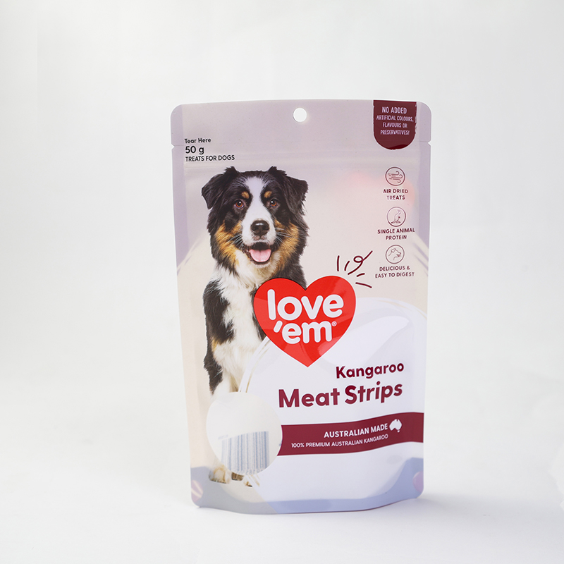 Standing Laminate Pouch With Zipper For Pet Food