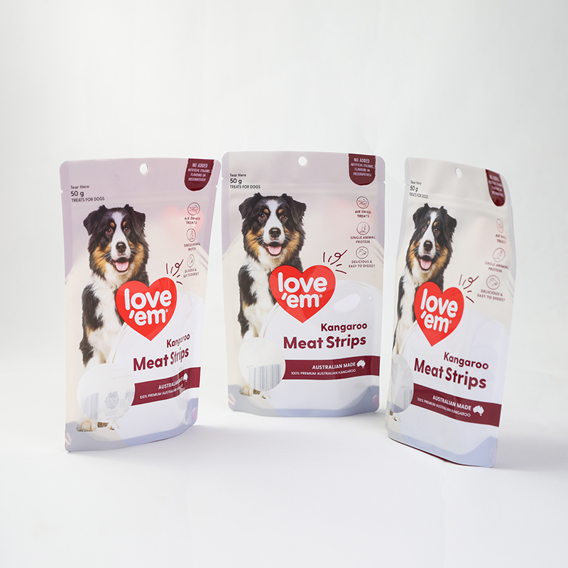 Standing Laminate Pouch With Zipper For Pet Food