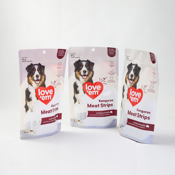 Standing Laminate Pouch With Zipper For Pet Food