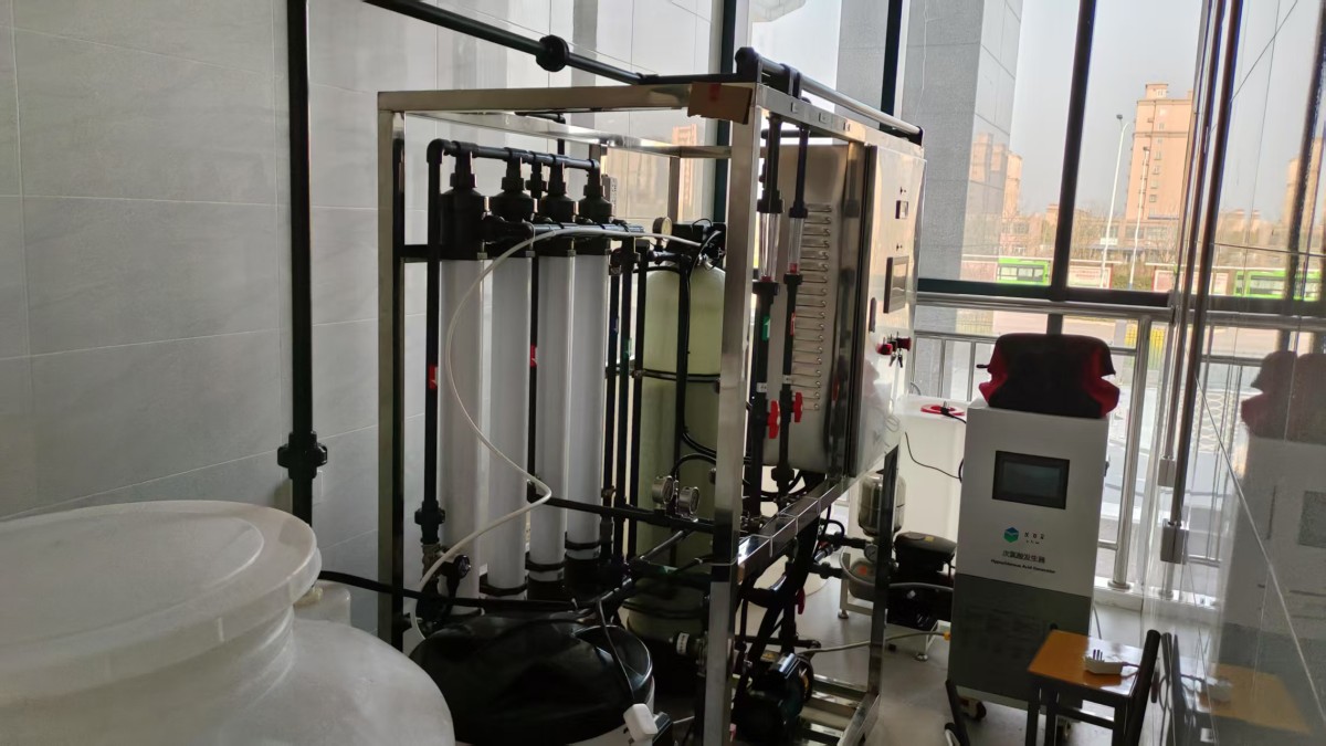 Nous avons développé une solution intégrée pour la valorisation des ressources en eaux usées et la désinfection environnementale pour une entreprise de PetroChina.