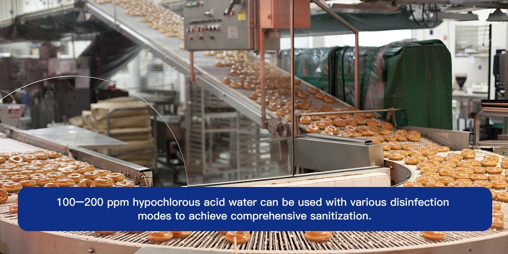 Générateur d’acide hypochloreux pour l’industrie alimentaire / sel de table (NaCl)