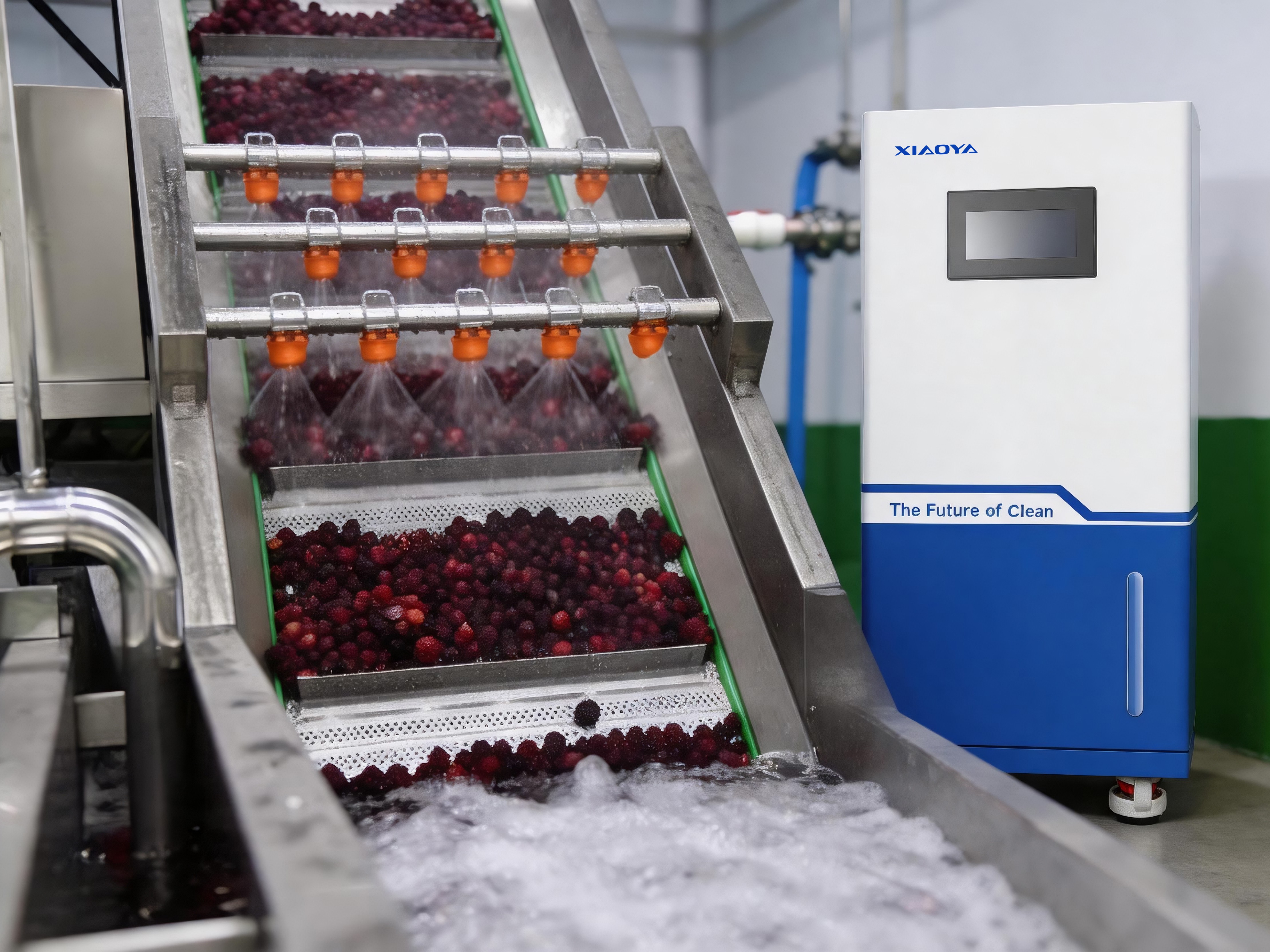 La technologie garantit la sécurité des fruits frais | Le générateur d’acide hypochloreux révolutionne le processus de trempage et de lavage des baies de myrica, réduisant les pertes, éliminant les résidus de pesticides et ne laissant aucun résidu