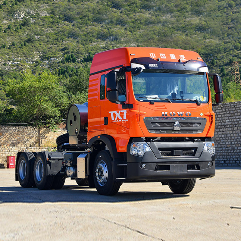 شاحنة SINOTRUK HOWO TX7 الثقيلة بقدرة 480 حصان، دفع 6x4، جرار LNG