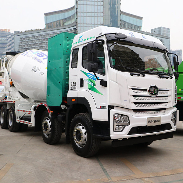 شاحنة خلاطة خرسانة كهربائية نقية بتبديل البطارية Qingdao Jiefang JK6 8x4