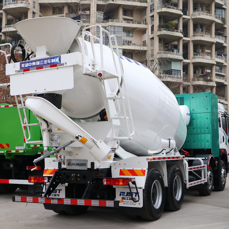 شاحنة خلاطة خرسانة كهربائية نقية بتبديل البطارية Qingdao Jiefang JK6 8x4