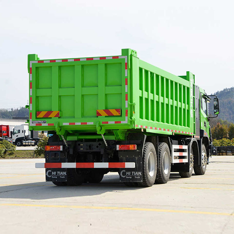 DONGFENG KR 8×4 بطول 5.8 م شاحنة قلابة كهربائية بالكامل CATL 281kWh