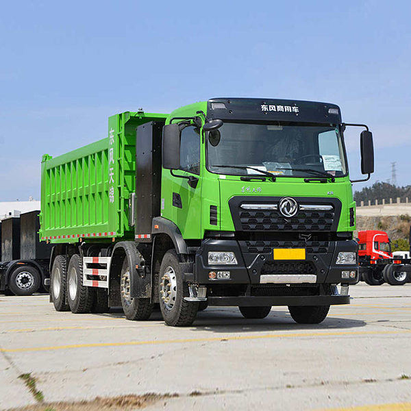 DONGFENG KR 8×4 بطول 5.8 م شاحنة قلابة كهربائية بالكامل CATL 281kWh