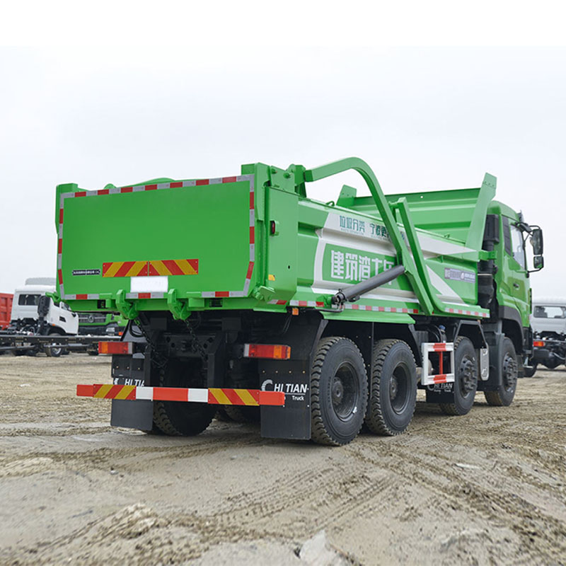 شاحنة DONGFENG KC الثقيلة، 350 حصان، دفع 8×4، قلاب/شاحنة تفريغ بطول 6 م