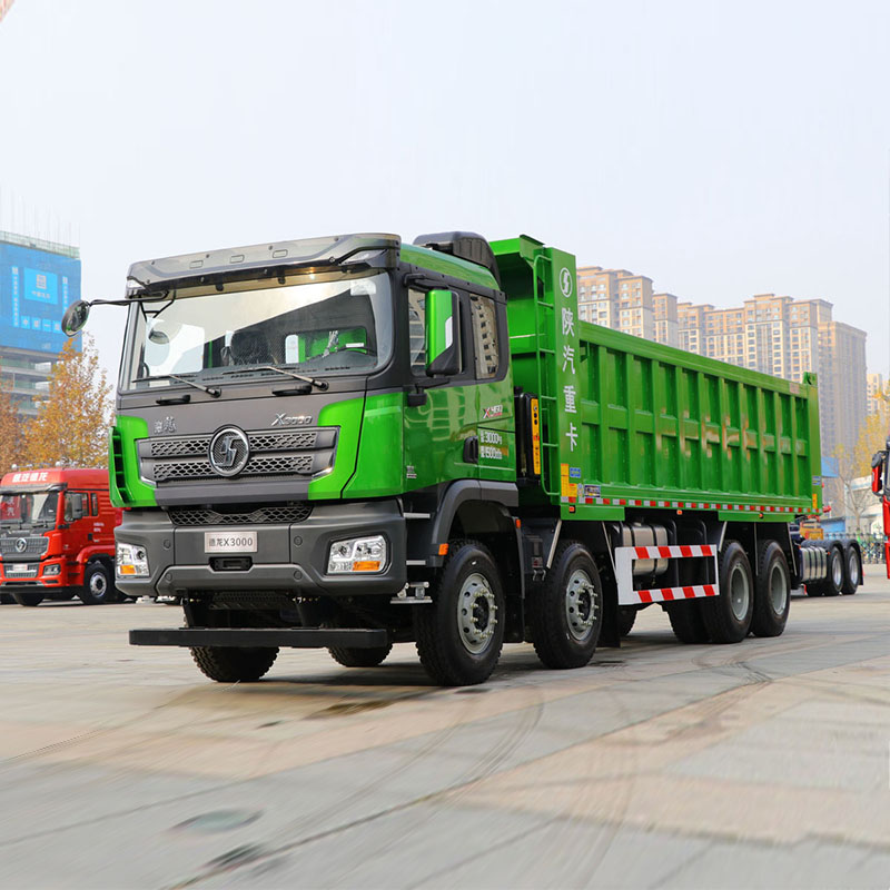SHACMAN X3000 بقدرة 460 حصان، دفع 8×4، شاحنة قلابة/تفريغ بطول 8 م
