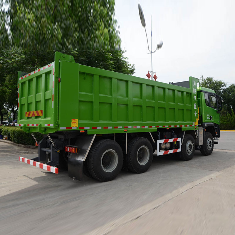 شاحنة SHACMAN X5000 الثقيلة، 430hp، نظام دفع 8x4، شاحنة قلاب/تفريغ 7.6m