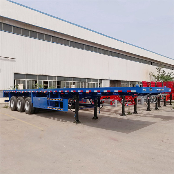 مقطورة مسطحة ثلاثية المحاور بقدرة 80 ton