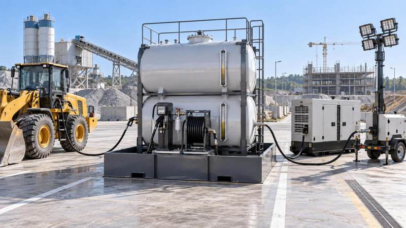 How to size mobile fuel storage tanks for daily equipment demand