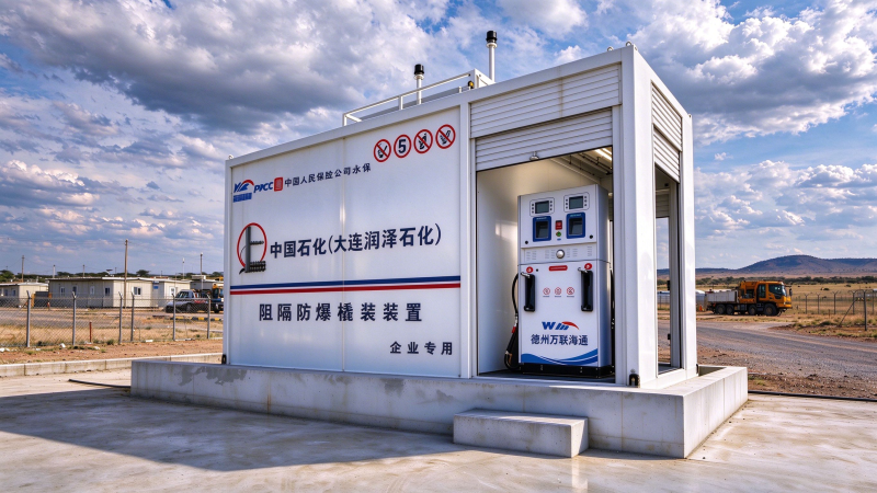Remote Camp 15m³ Mobile Skid Fuel Station For Africa Project