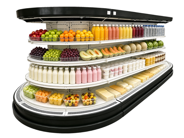 Round Island Refrigerator Cabinet