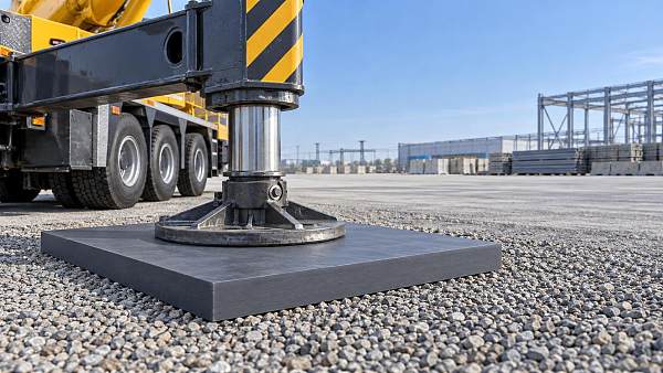 How crane outrigger pad thickness affects ground bearing pressure
