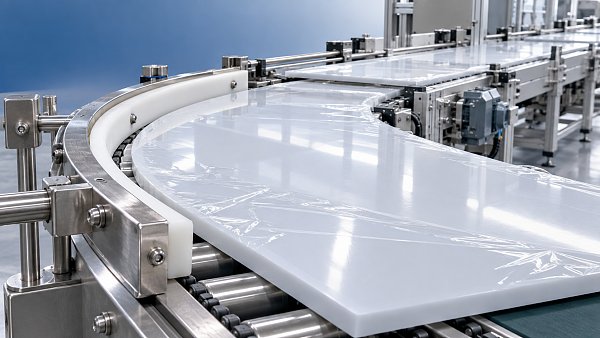 Can PE sheet prevent abrasion on packaging line guide rails?