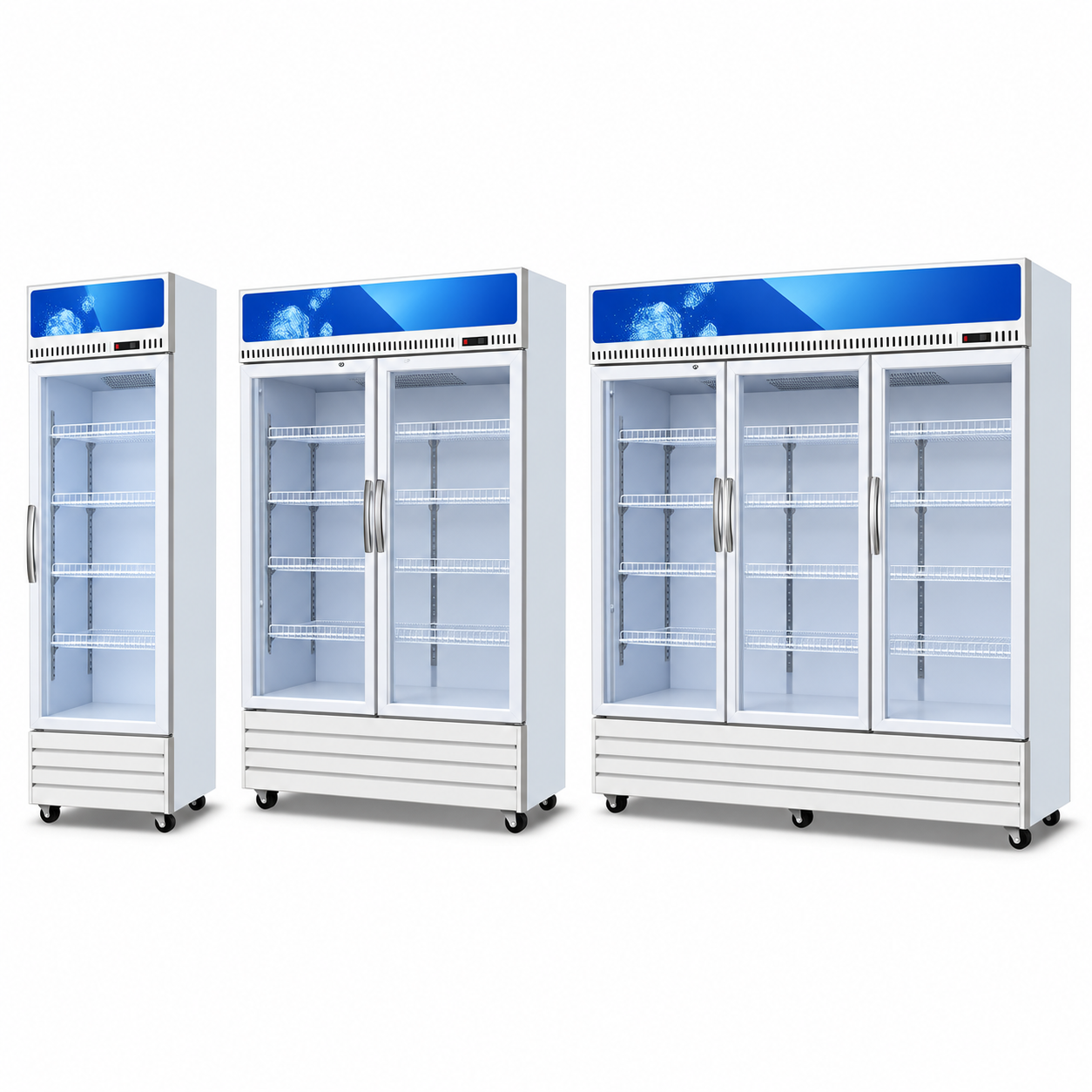Self-contained/Remote-condensing Vertical Chilled Display Cabinet