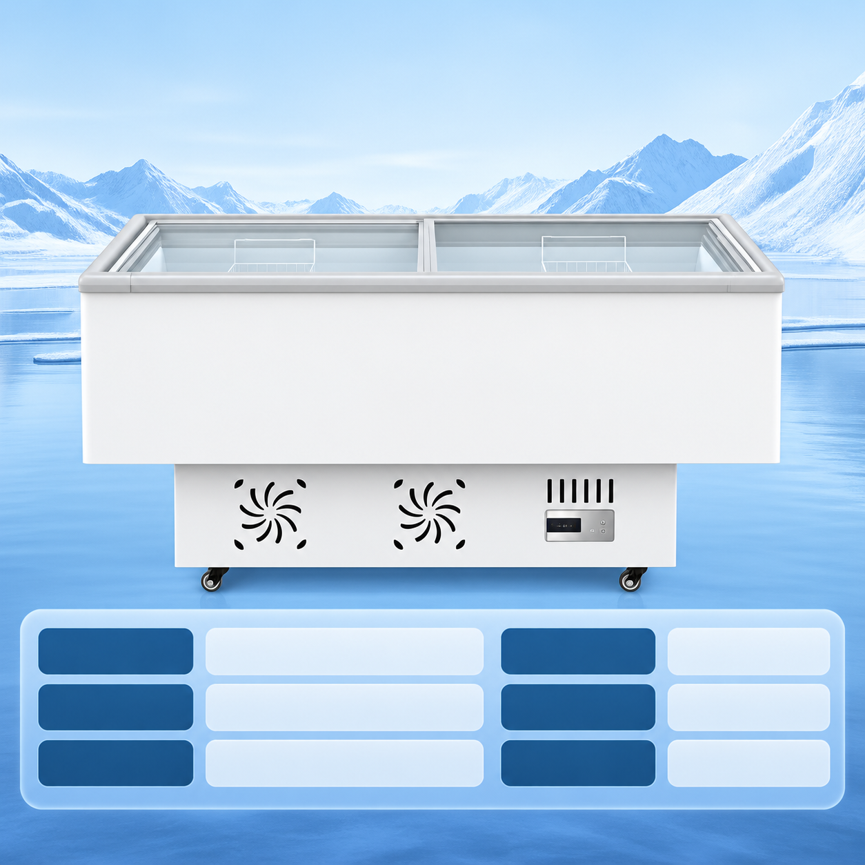 Island freezer