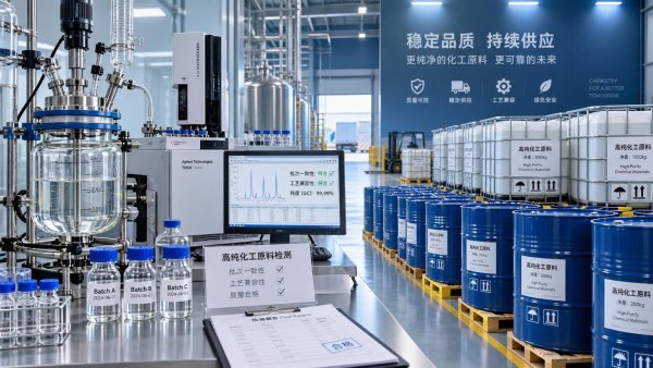 Selección de materias primas químicas: criterios de pureza, compatibilidad y riesgo de suministro