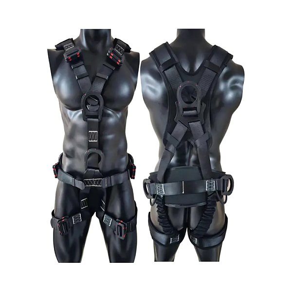 L15 Dielectric Safety Harness Dielectric, Electrically Insulated, Dorsal D-Ring, 2 Front D-Rong, 2 Side D-Rings, Waist/Shoulder/Leg Pads, Insulating Buckles, Easy Adjustable Straps, CE, ANSI, For Electrician, Wireman