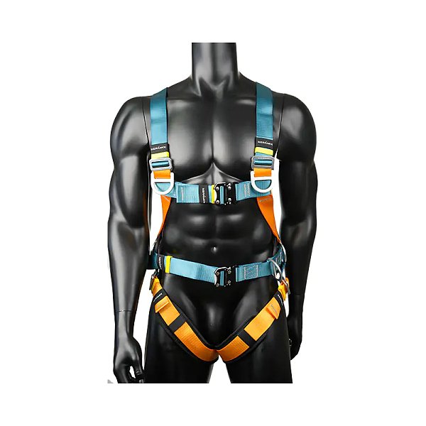 L02 6 D rings , 2 quick-release buckle, big waist pad full body construction roof safety harness