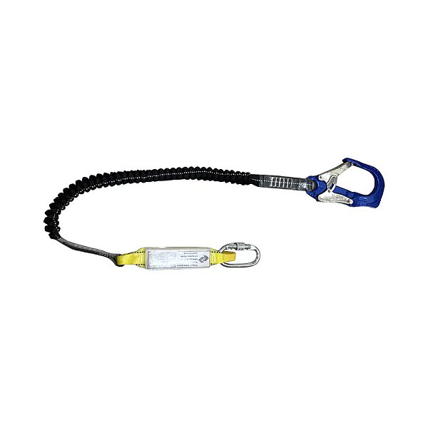 LS10 Elastic Single Fall Arrest Lanyard With Aluminum Hook