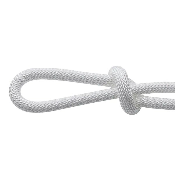 8mm Chemical Resistance Low Stretch PP braided rope in soild white