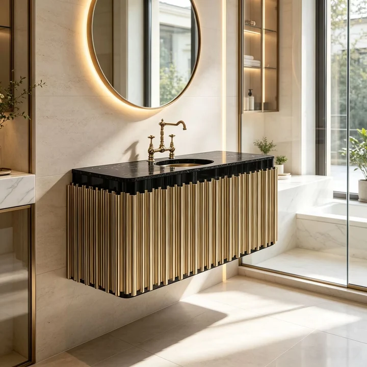 Symphony Unique Creativity Upscale Marble Suspension Washbasin