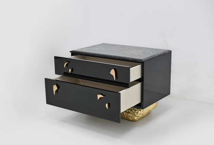Angra Marble and brass elegance Night Stand
