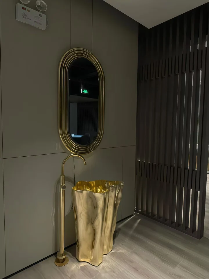 EDEN FREESTANDING Creative high-end stainless steel art washbasin