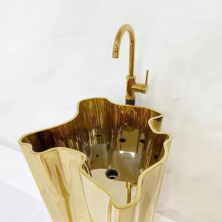 EDEN FREESTANDING Creative high-end stainless steel art washbasin