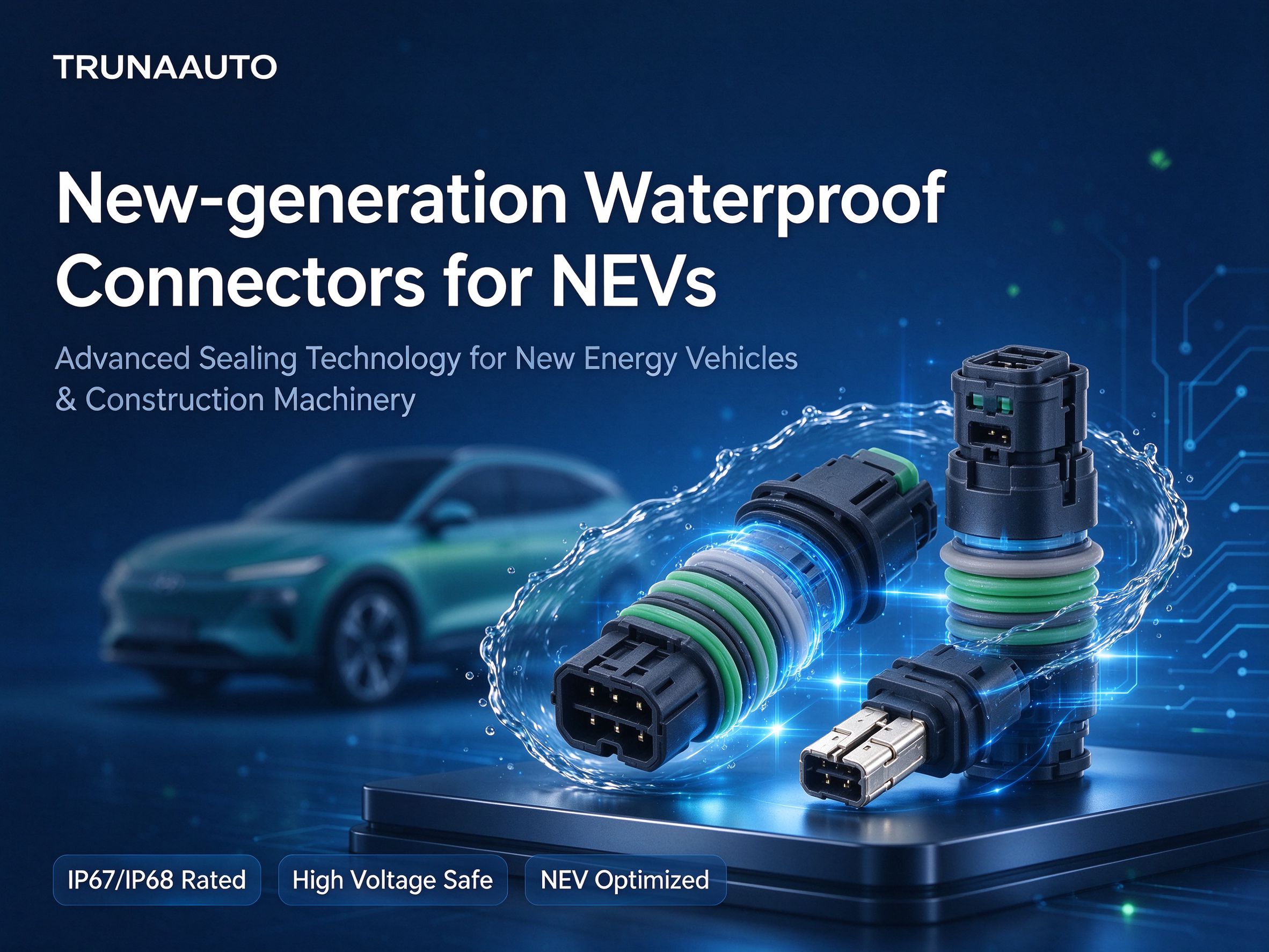 Trunaauto Develops New-generation Waterproof Connectors for New Energy Vehicles Trunaauto Develops New-generation Waterproof Connectors for New Energy Vehicles