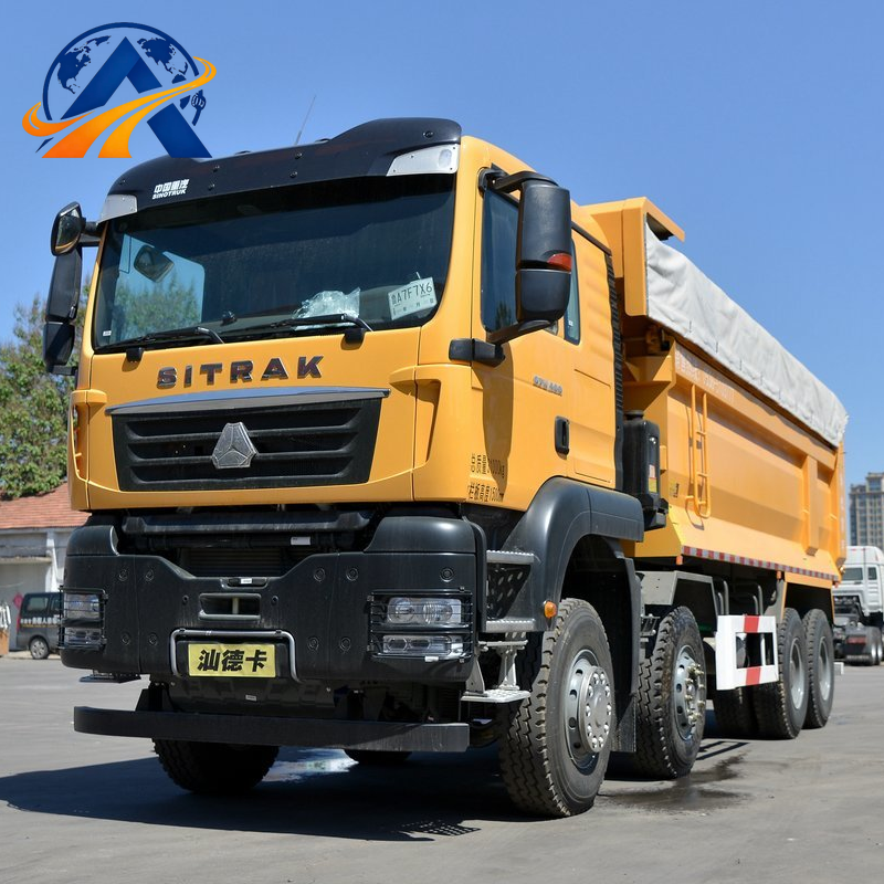 Camion-benne Sinotruk Sitrak G7W 400HP 8x4 de 6,8 m