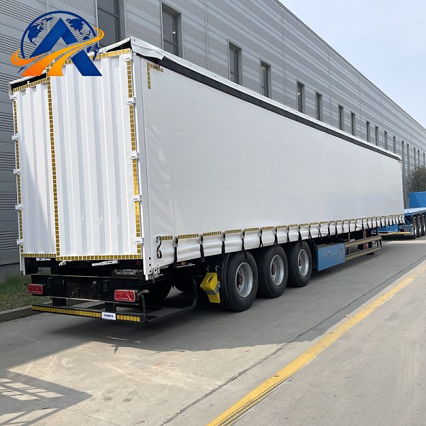 3 Axle Side Curtain Semi Trailer